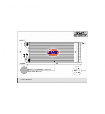 Radiatore FIAT Panda - LANCIA Y